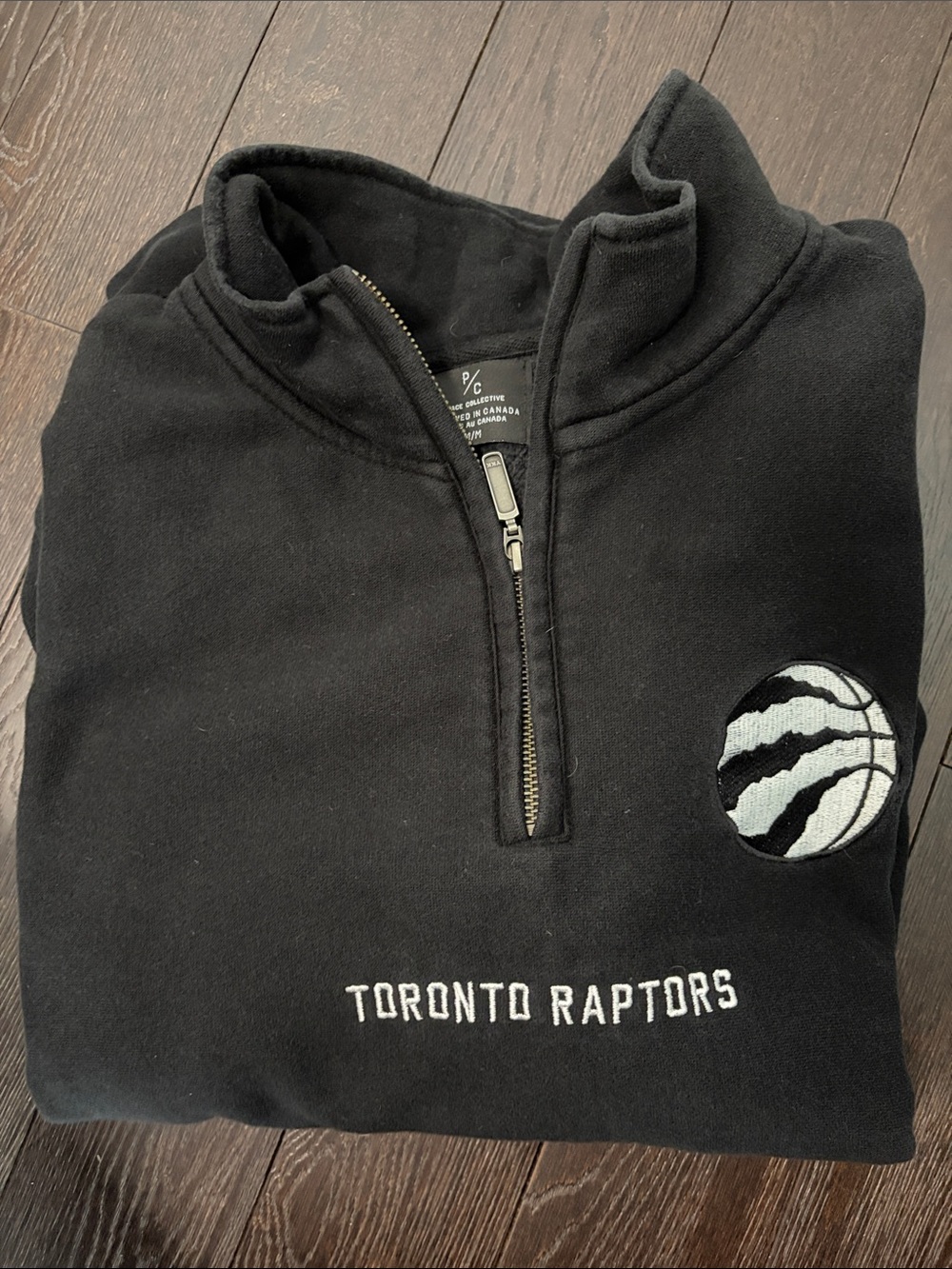 Peace Collective NBA Toronto Raptors Half-Zip Pullover in Black Men’s - Picture 5 of 5